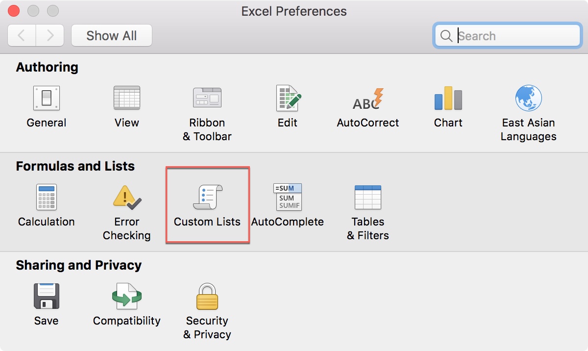 create custom filter in excel for mac